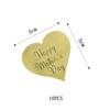 10pcs Happy Mother's Day Cake Topper Gold Acrylic Cupcake Decorating for Mother's Day Party Cake Decoration view 2