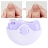 Automatic Nail Clipper, Electric Nail Clipper with Dual Head 2 Speed, ABS and Stainless Steel Nail Cutter, USB Rechargeable for Baby Kids Seniors Adults Elderly Nail Care, Travel view 3