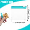 12 Pcs Zippered Pill Pouch Slide Lock Storage Bags Reusable Mini Seal Portable Medicine Baggies Self-Sealing Travel Plastic Case for Home Office Organizing Small Items view 2