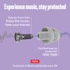 Alpine PartyPlug Concert Ear Plugs - Noise Reduction Ear Plugs for Party, Concert, Festival and Music - Reusable Earplugs (Transparent (Multisize)) view 3