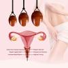 ASNAT Natural Rose Quartz Yoni Eggs Big Head Drilling Egg Obsidian Amethyst Jade Egg Women Kegel Exerciser -Black Obsidian 02 view 4