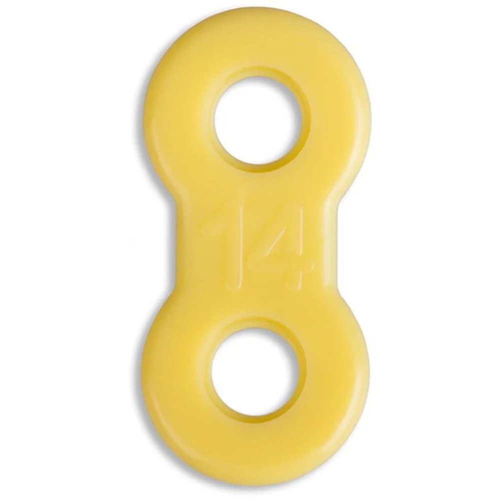 25 Pack: Replacement Straps for EMA Anti-Snoring Appliance, EMA Replacement Elastic Strap, Snore Guard Bands, Compatible with Myerson EMA Snore Appliance (Yellow (Medium), 14mm)