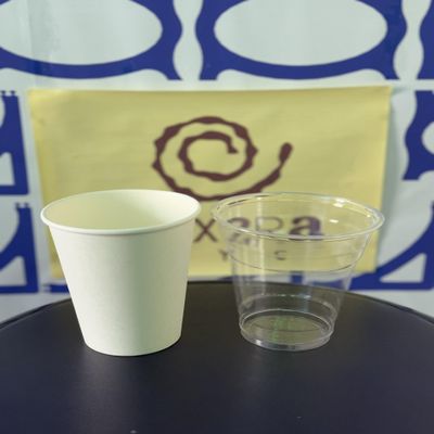 12OZ Clear Cold Cups and 12OZ White Hot Cups Set with No Lids (300)