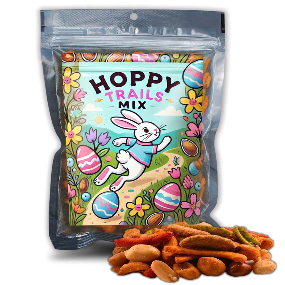 Uncle Frank's Hoppy Trails Mix - Easter Themed Trail Mix with Peanuts, Pepitas, Churritos & Cashews, Perfect for Easter Baskets & Snacking
