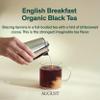 August Essentials English Breakfast Handcrafted Organic Black Tea for Daily Enjoyment Full-Bodied Flavor & Bittersweet Cocoa Notes in a 15 Tea Bag Packaging (1.8oz) view 4