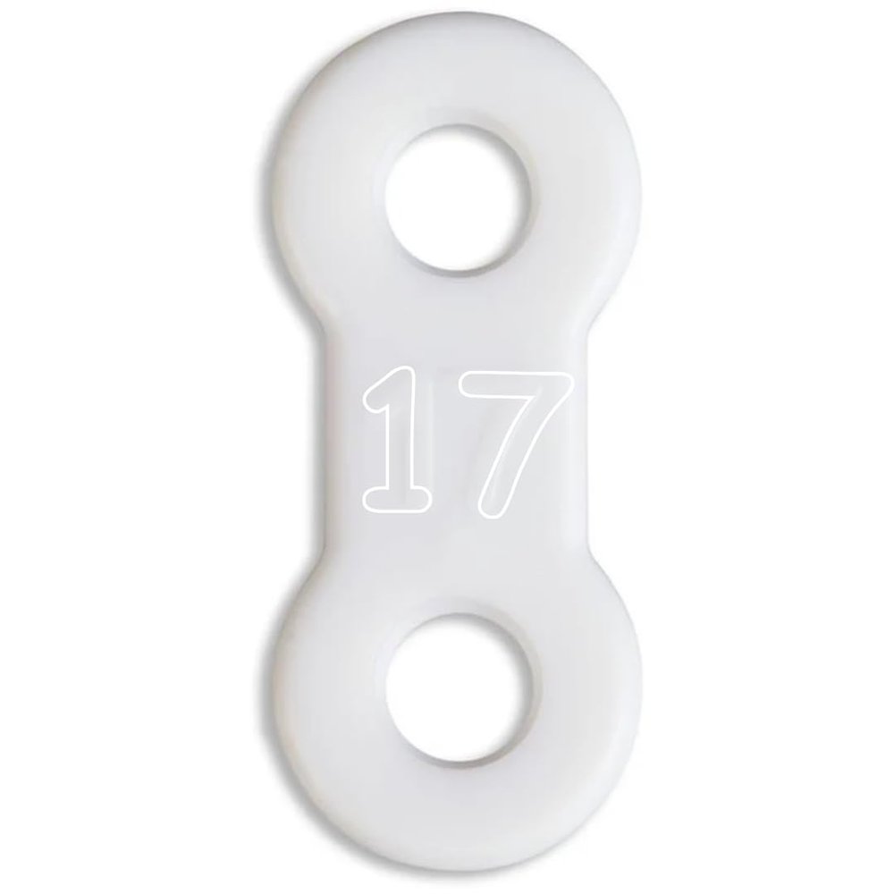 25 Pack: Replacement Straps for EMA Anti-Snoring Appliance, EMA Replacement Elastic Strap, Snore Guard Bands, Compatible with Myerson EMA Snore Appliance (White (Soft), 17mm)