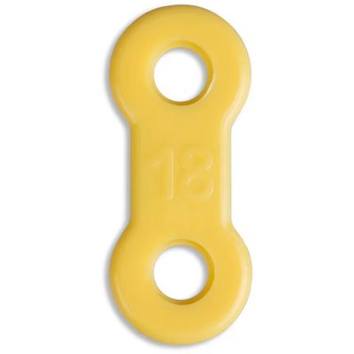 25 Pack: Replacement Straps for EMA Anti-Snoring Appliance, EMA Replacement Elastic Strap, Snore Guard Bands, Compatible with Myerson EMA Snore Appliance (Yellow (Medium), 18mm)