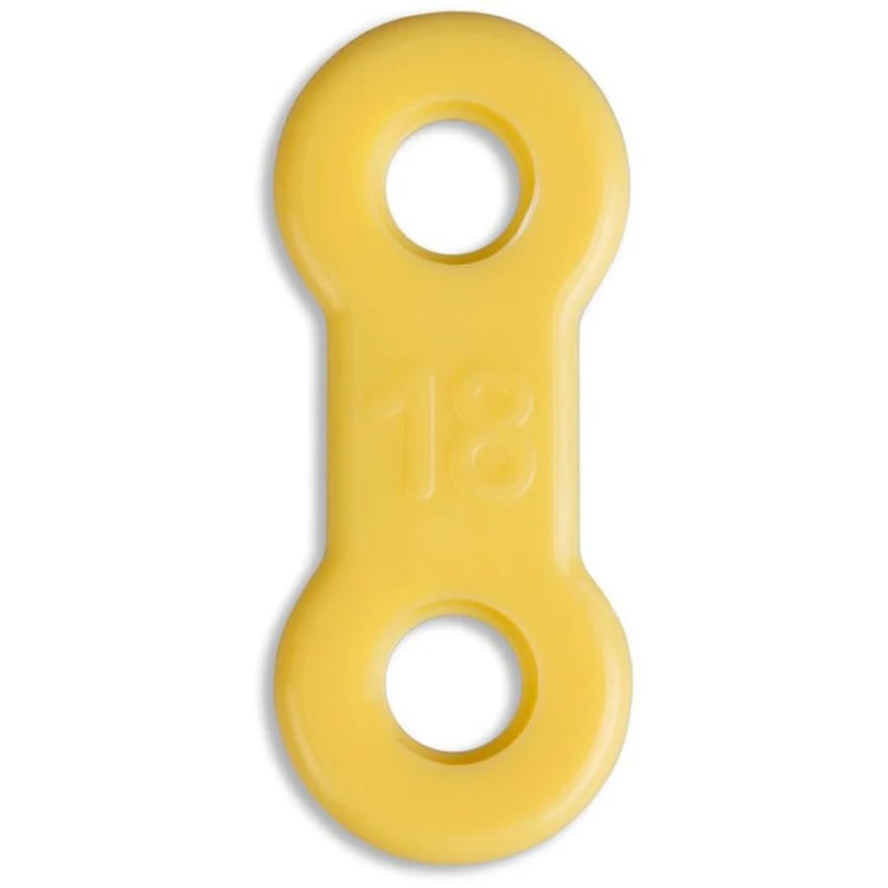 25 Pack: Replacement Straps for EMA Anti-Snoring Appliance, EMA Replacement Elastic Strap, Snore Guard Bands, Compatible with Myerson EMA Snore Appliance (Yellow (Medium), 18mm)