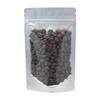 AwePackage Silver Stand Up Zipper Pouch Coffee Bag with Valve and Clear Front for Display (10, 8 oz) view 2