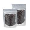 AwePackage Silver Stand Up Zipper Pouch Coffee Bag with Valve and Clear Front for Display (10, 8 oz) view 3
