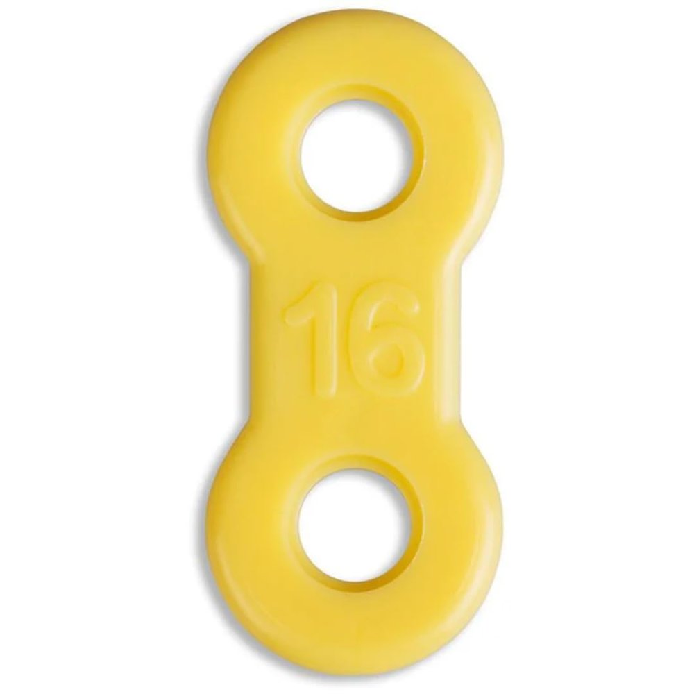 25 Pack: Replacement Straps for EMA Anti-Snoring Appliance, EMA Replacement Elastic Strap, Snore Guard Bands, Compatible with Myerson EMA Snore Appliance (Yellow (Medium), 16mm)