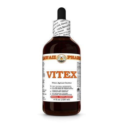 Vitex (Vitex Agnus-Castus) Dry Berry Tincture, All Natural, Vegan, Pure Liquid Extract - 4 fl.oz