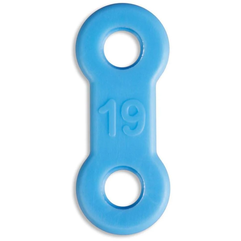 25 Pack: Replacement Straps for EMA Anti-Snoring Appliance, EMA Replacement Elastic Strap, Snore Guard Bands, Compatible with Myerson EMA Snore Appliance (Blue (Firm), 19mm)