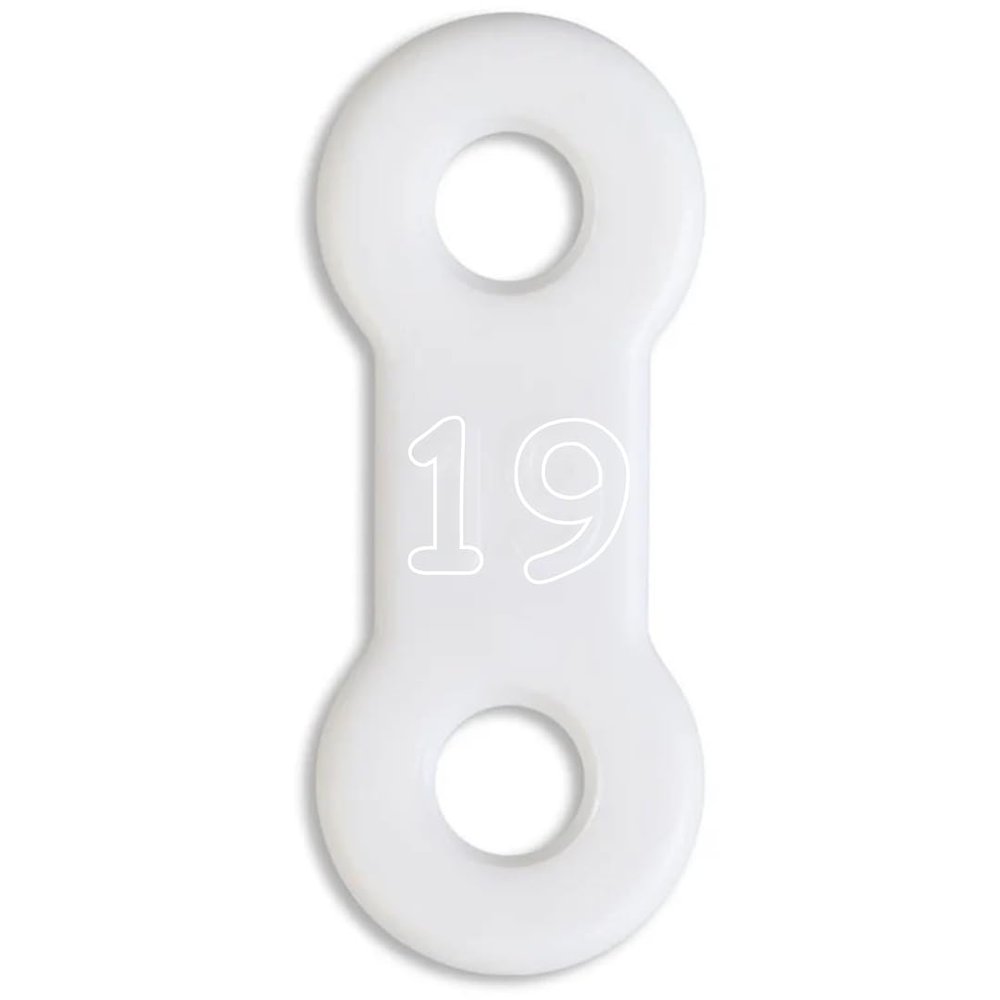 25 Pack: Replacement Straps for EMA Anti-Snoring Appliance, EMA Replacement Elastic Strap, Snore Guard Bands, Compatible with Myerson EMA Snore Appliance (White (Soft), 19mm)