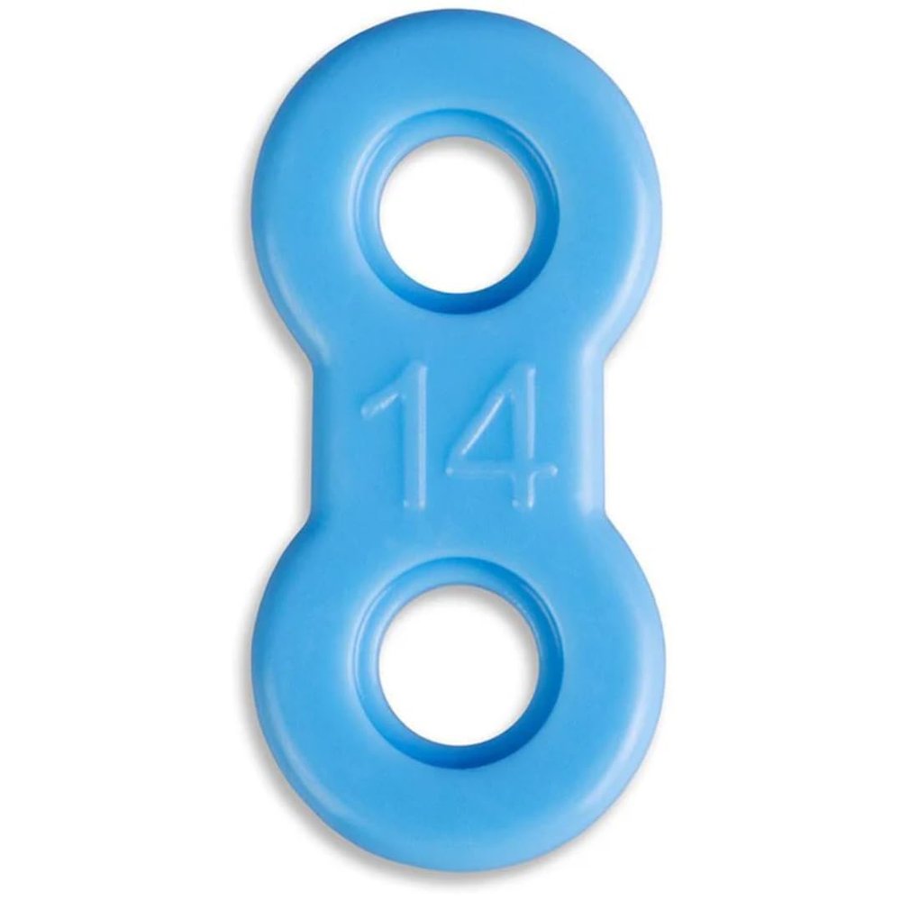 25 Pack: Replacement Straps for EMA Anti-Snoring Appliance, EMA Replacement Elastic Strap, Snore Guard Bands, Compatible with Myerson EMA Snore Appliance (Blue (Firm), 14mm)