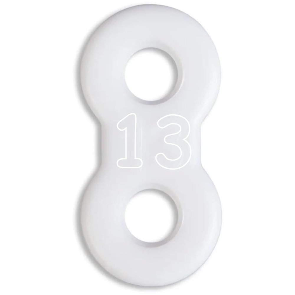 25 Pack: Replacement Straps for EMA Anti-Snoring Appliance, EMA Replacement Elastic Strap, Snore Guard Bands, Compatible with Myerson EMA Snore Appliance (White (Soft), 13mm)
