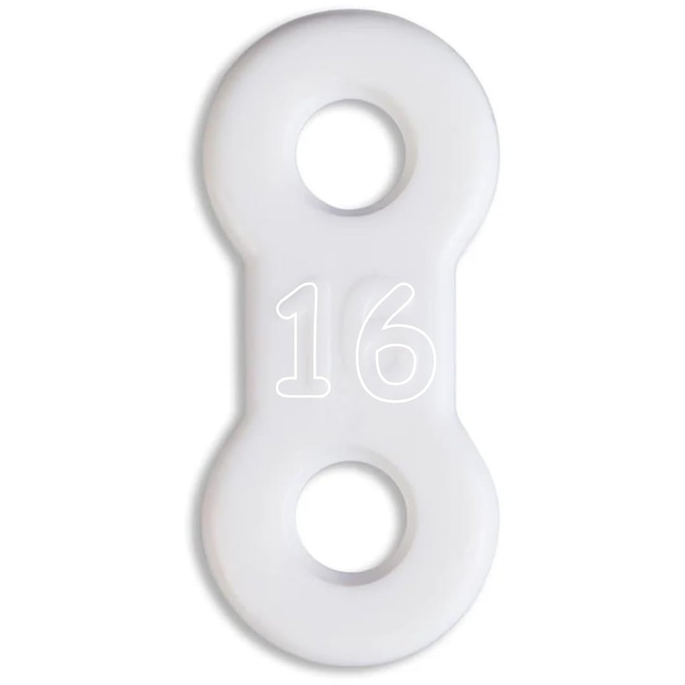 25 Pack: Replacement Straps for EMA Anti-Snoring Appliance, EMA Replacement Elastic Strap, Snore Guard Bands, Compatible with Myerson EMA Snore Appliance (White (Soft), 16mm)