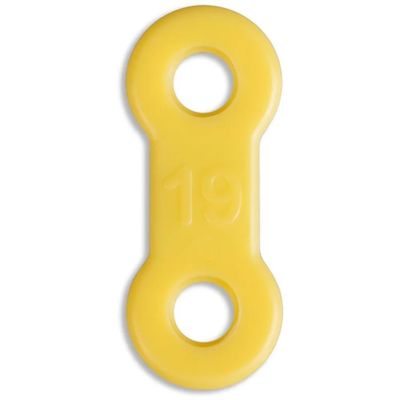 25 Pack: Replacement Straps for EMA Anti-Snoring Appliance, EMA Replacement Elastic Strap, Snore Guard Bands, Compatible with Myerson EMA Snore Appliance (Yellow (Medium), 19mm)