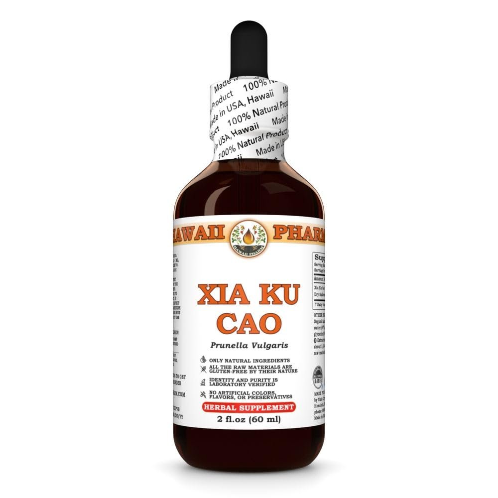 Xia Ku Cao (Prunella Vulgaris) Dry Spike Tincture, All Natural, Vegan, Pure Liquid Extract - 2 fl.oz