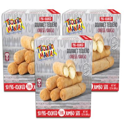 Gourmet cheese tequeos Jumbo THIN Pre-Cooked - 30ct