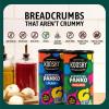 Kooshy Panko Italian Style Breadcrumbs | Vegan, Dairy Free, & Kosher Certified Non GMO Sourdough Bread Crumbs | Meatballs, Meat Cutlets, Vegetables, Meatloaf, Mac & Cheese (Italiano | 7.5 oz / 2 Pack) view 4