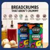 Kooshy Plain Panko Breadcrumbs | Vegan, Dairy Free, & Kosher Certified Non GMO Sourdough Bread Crumbs for Meatballs, Meat Cutlets, Vegetables, Meatloaf, & Mac and Cheese (Plain | 7.5 oz / 2 Pack) view 4