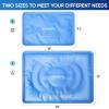 APEXUP Gel Ice Packs for Injuries Reusable, Flexible Double Sided Cold Packs for Injuries, Ice Pack for Knee, Shoulder, Back, Hip, Leg, Arm (Blue, 11"x7.1", 2PK) view 4