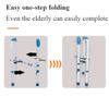 Psmpeng Compact Toilet Safety Rails Stand Alone Folding Handrails Adjustable Toilet Safety Frame Toilet Seat Grab Bar Fits Most Toilets Support Frame(A) view 4
