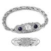 ASTERY Custom Medical Alert Bracelets for Women with Free Engraving,Personalized Emergency Identification ID Bracelet with Natural Stone view 1