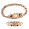 ASTERY Custom Medical Alert Bracelets for Women with Free Engraving,Personalized Emergency Identification ID Bracelet with Natural Stone view 1