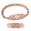 ASTERY Custom Medical Alert Bracelets for Women with Free Engraving,Personalized Emergency Identification ID Bracelet with Natural Stone view 1