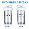 APZNBYR Personalized Shaker Cups for Blender Protein, Customize Protein Whisk Shaker Bottles BPA Free, Custom Shaker Cup with Image Text Logo, Custom-made Shaker Cups for Protein Blender,#CustomWhite view 2