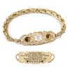 ASTERY Custom Medical Alert Bracelets for Women with Free Engraving,Personalized Emergency Identification ID Bracelet with Natural Stone view 1