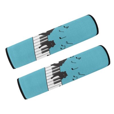 Psesaysky Cats Piano Wheelchair Armrest Cover Full Length Wheelchair and Transport Chair Arm Cushions Stretch Fit Arm Rest Padded Cover Non-Slip Arm Pads for Pressure Relief 2 Pcs