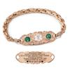 ASTERY Custom Medical Alert Bracelets for Women with Free Engraving,Personalized Emergency Identification ID Bracelet with Natural Stone view 1