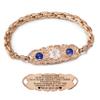 ASTERY Custom Medical Alert Bracelets for Women with Free Engraving,Personalized Emergency Identification ID Bracelet with Natural Stone view 1