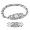 ASTERY Custom Medical Alert Bracelets for Women with Free Engraving,Personalized Emergency Identification ID Bracelet with Natural Stone view 1