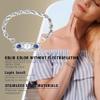 ASTERY Custom Medical Alert Bracelets for Women with Free Engraving,Personalized Emergency Identification ID Bracelet with Natural Stone view 2