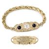 ASTERY Custom Medical Alert Bracelets for Women with Free Engraving,Personalized Emergency Identification ID Bracelet with Natural Stone view 1