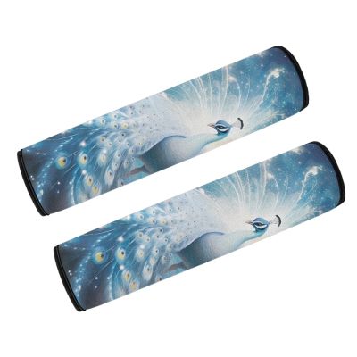 Psesaysky Glowing Peacock Armrest Covers for Wheelchairs Universal Arm Covers for Desk Chair, Office Armrest Cushion Pad Arm Pads Replacement Effectively Relieves Arm Pressure and Prevents Soreness