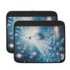 Psesaysky Glowing Peacock Armrest Covers for Wheelchairs Universal Arm Covers for Desk Chair, Office Armrest Cushion Pad Arm Pads Replacement Effectively Relieves Arm Pressure and Prevents Soreness view 2