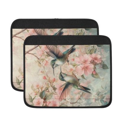 Psesaysky Hummingbird Flower Armrest Covers for Wheelchairs Full Length Arm Rest Padded Cover Pair of 2 Comfortable & Protective Accessories Wheelchair Cushions for Arms Compatible with All Brands