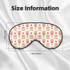 ayvcxui Valentine's Day Bear Love Heart Letter Sleep Mask Adjustable Eye Shade Cover Light Blocking Eye Masks for Women Men Gifts Travel view 3
