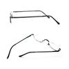 COVESATO Half Frame Reading Glasses, Half Metal Moon Readers for Women Men 2 Pairs 2.00 view 3
