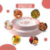 Trendables Disposable Plates For Party Supplies | Pink Floral Plastic Plates For Wedding 40 Pcs - 20 X 8 & 20 X 10 Dinner Plate Sets | Floral Plate Set Disposable Plastic Dinnerware Sets view 3