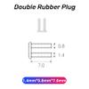 (200 Pcs) Rimless Glasses Double Rubber Plug PVC Frameless Glasses Repair Part DIY Eyeglasses Accessories 1.4/1.5/1.6/1.7/2.0 ((200 Pcs)1.4mm*0.8mm*7.0mm) view 2