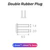 (200 Pcs) Rimless Glasses Double Rubber Plug PVC Frameless Glasses Repair Part DIY Eyeglasses Accessories 1.4/1.5/1.6/1.7/2.0 ((200 Pcs)2.0mm*1.4mm*6.5mm) view 2