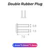 (200 Pcs) Rimless Glasses Double Rubber Plug PVC Frameless Glasses Repair Part DIY Eyeglasses Accessories 1.4/1.5/1.6/1.7/2.0 ((200 Pcs)1.6mm*0.8mm*7.0mm) view 2