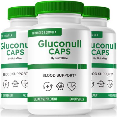 (3 Pack) Gluconull Caps, Official Gluco NullCaps Formula, Pure Support for Stable Levels and Fuel Energy for Overall Health, All-Natural Ingredients, Gluco Null Glyco Optimizer (180 Capsules)