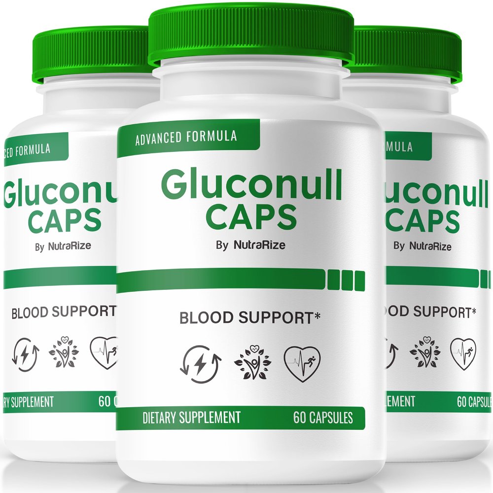 (3 Pack) Gluconull Caps, Official Gluco NullCaps Formula, Pure Support for Stable Levels and Fuel Energy for Overall Health, All-Natural Ingredients, Gluco Null Glyco Optimizer (180 Capsules)